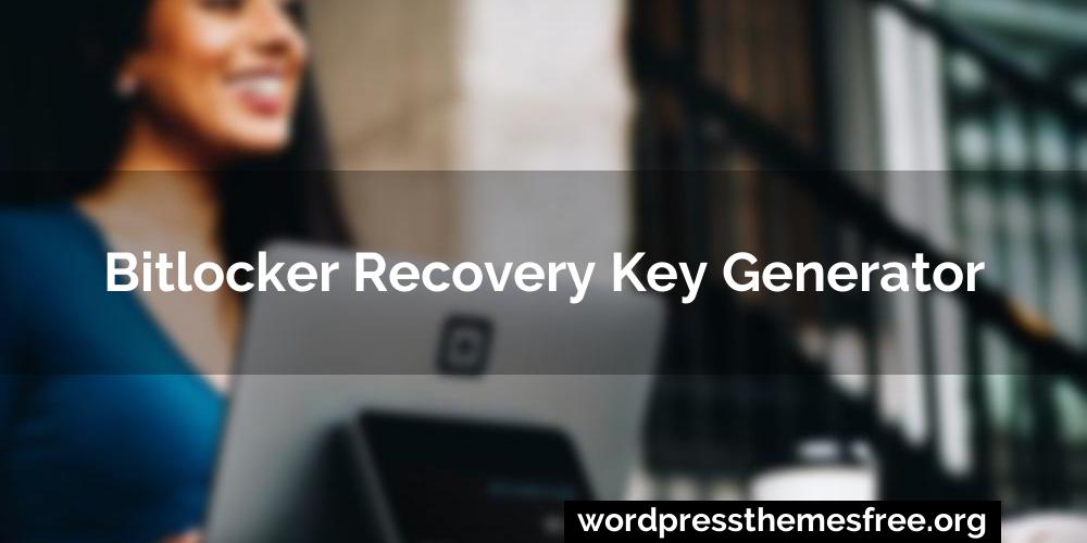 Bitlocker recovery key generator